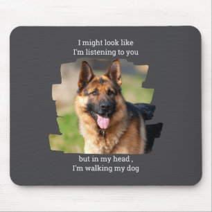 D Pet Photo Funny Dog Dad  Mouse Pad