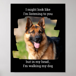 D Pet Photo Funny Dog Dad Poster