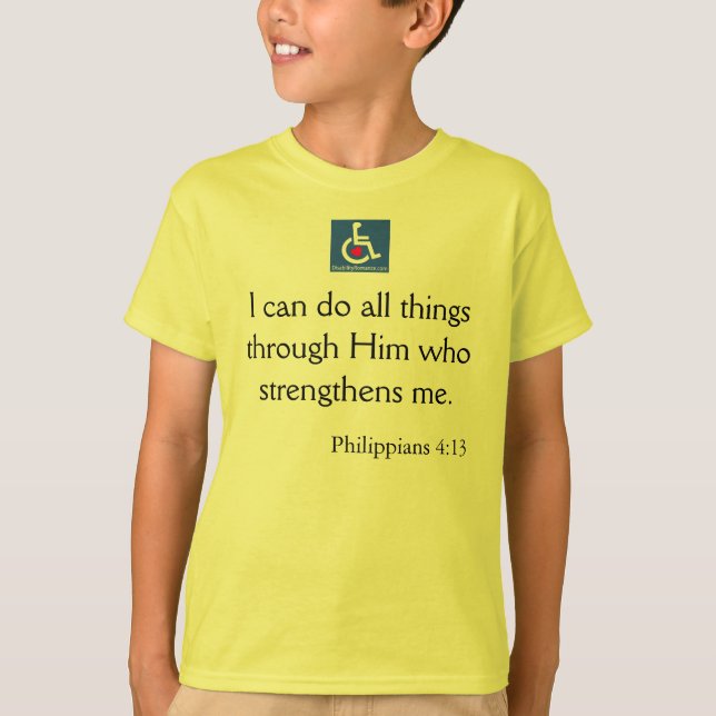 D/R - Philippians 4:13 Quote T-Shirt (Front)