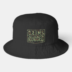 D.R.U.M.S. RUGGED (CAMOUFLAGE LOGO) BUCKET HAT 