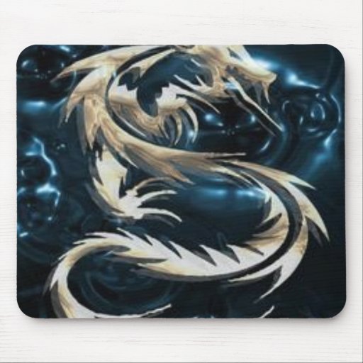 D_Real_Attitude, Blue_Dragon Mouse Pad | Zazzle