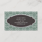 D-Ring Snaffle Horse Bit in Olive Business Calling Card (Back)