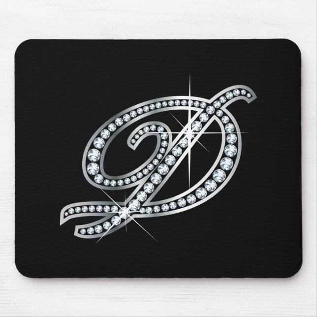 D script "Diamond Bling" Mouse Pad (Front)