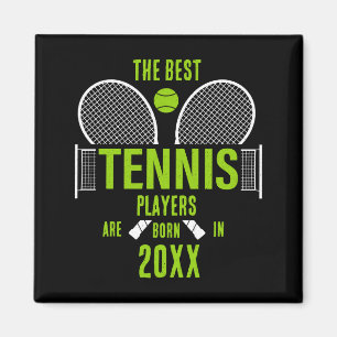D Tennis Birth Year Name Birthday  Magnet