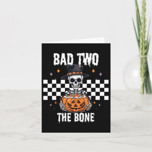 D To The Bone Skeleton Halloween Costume Card