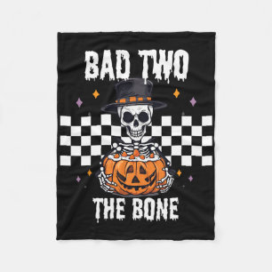 D To The Bone Skeleton Halloween Costume Fleece Blanket