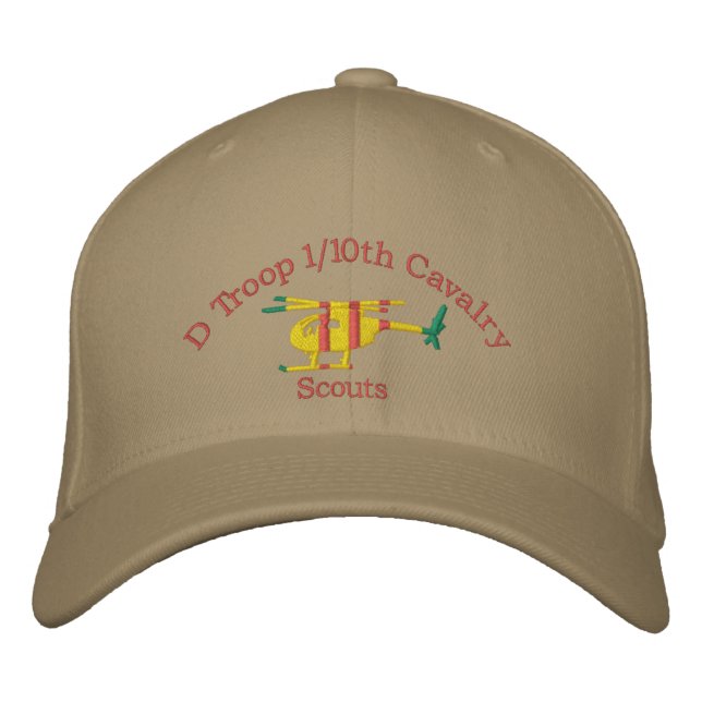 D Troop 1/10th Cavalry OH-6 Scout Hat (Front)