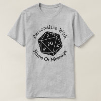 D Twenty 20 Sided Dice T-Shirt