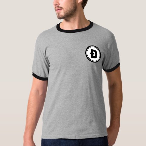 D with a Slash Dogecoin Multi Round Pocket Shirt