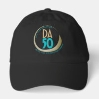 DA50 Worldwide Virtual Convention Hat in Gold/Teal