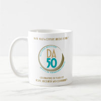 DA50 Worldwide Virtual Convention Mug in Gold/Teal