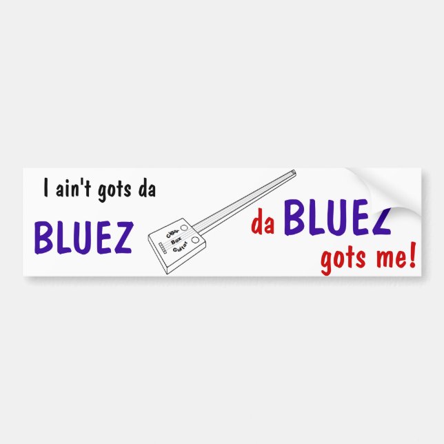 da BLUEZ Bumper Sticker (Front)