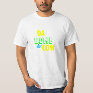 Da Bomb dot com Novelty Funny Retro 90s T-Shirt