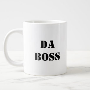 Da Boss Funny Company Manager Novelty Giant Coffee Mug