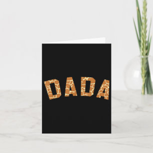Da Da Dad Giraffe Pattern Printed Funny Fathers Card