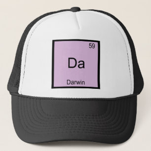 Da - Darwin Funny Chemistry Element Symbol Tee Trucker Hat