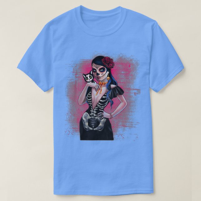 Da De Los Muertos La Catrina Day Of 1 T-Shirt (Design Front)