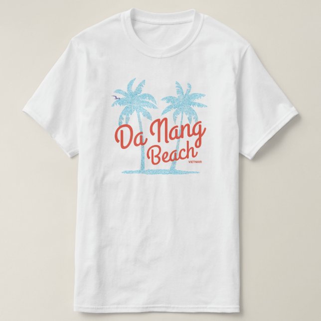 Da Nang Beach Vintage Faded T-Shirt (Design Front)