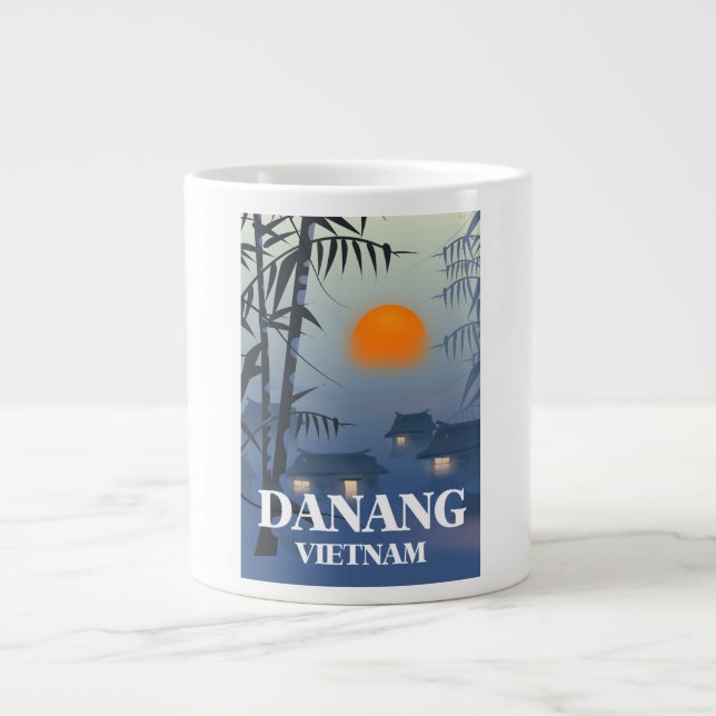Da Nang Vietnam Travel poster Large Coffee Mug (Front)
