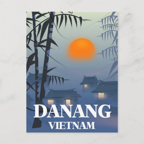Da Nang Vietnam Travel poster Postcard