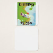 Da Nang Vietnam vintage travel poster (Front & Back)