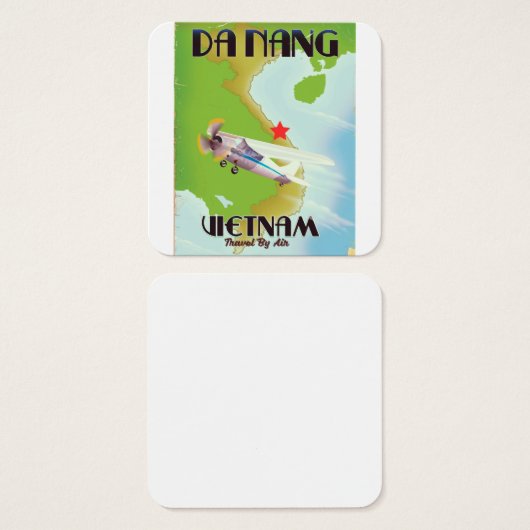 Da Nang Vietnam vintage travel poster (Front & Back)