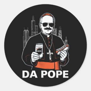 Da Pope America Pope Leo Xiv  Classic Round Sticker