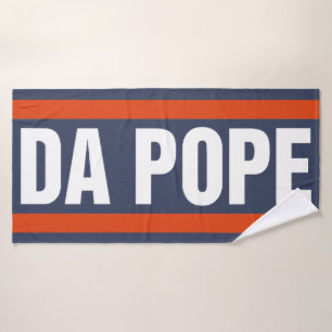 Da Pope From America Chicago Pope Leo XIV Provost Bath Towel