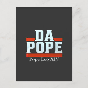 Da Pope From America Chicago Pope Leo XIV Provost Invitation Postcard