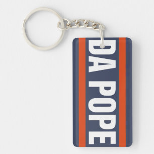 Da Pope From America Chicago Pope Leo XIV Provost Keychain