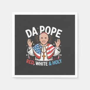 Da Pope From America Chicago Pope Leo XIV Provost  Napkins