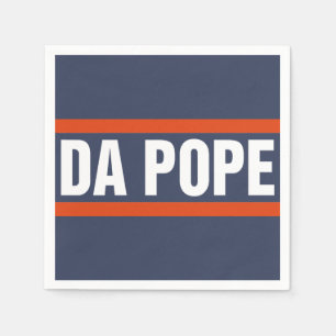 Da Pope From America Chicago Pope Leo XIV Provost Napkins