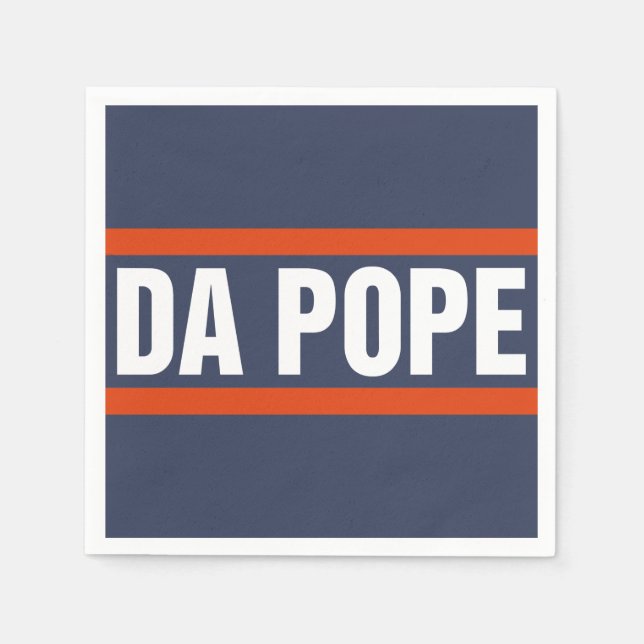 Da Pope From America Chicago Pope Leo XIV Provost Napkins (Front)