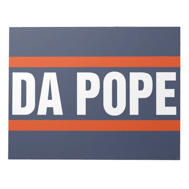 Da Pope From America Chicago Pope Leo XIV Provost Notepad (Front)