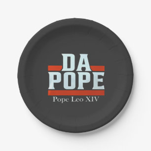 Da Pope From America Chicago Pope Leo XIV Provost  Paper Plates