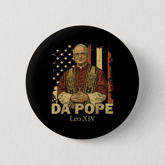 Da Pope Leo  Button (Front)