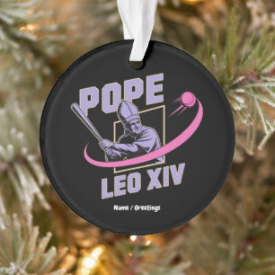 Da Pope Leo XIV Baseball Design Faith Meets Field Ornament