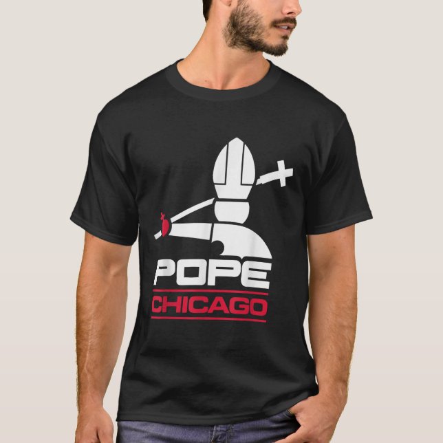 Da Pope Leo Xiv Shirt Chicago Baseball  (Front)