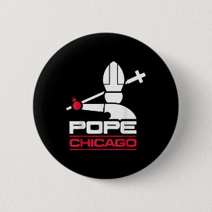 Da Pope Leo Xiv Shirt Chicago Baseball  Button