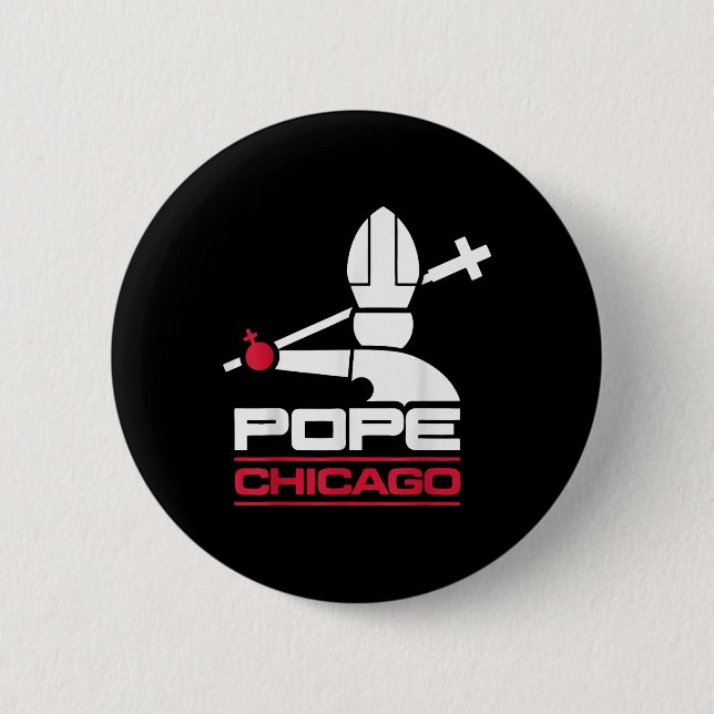 Da Pope Leo Xiv Shirt Chicago Baseball  Button (Front)