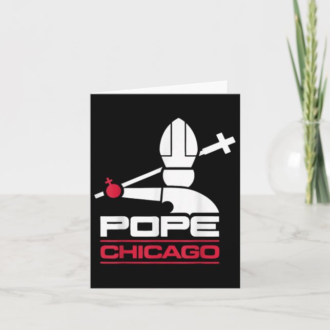 Da Pope Leo Xiv Shirt Chicago Baseball  Card (Front)