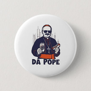 Da Pope Leo XIV Vatican 4Th of July USA  Button