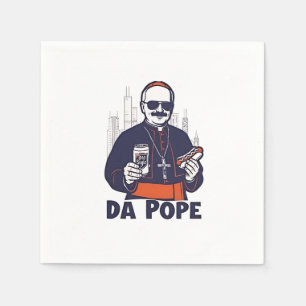 Da Pope Leo XIV Vatican 4Th of July USA Napkins