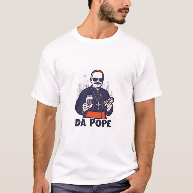 Da Pope Leo XIV Vatican 4Th of July USA  T-Shirt (Front)