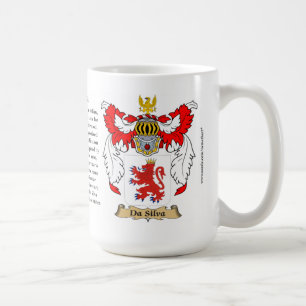Da Silva, the Origin, the Meaning and the Crest Coffee Mug