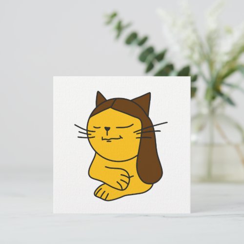 Da Vinci Cat Greeting Card All Occasions
