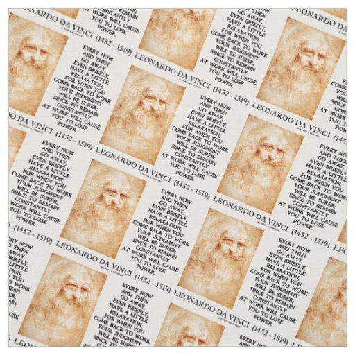 da Vinci Have A Little Relaxation Work Judgment Fabric