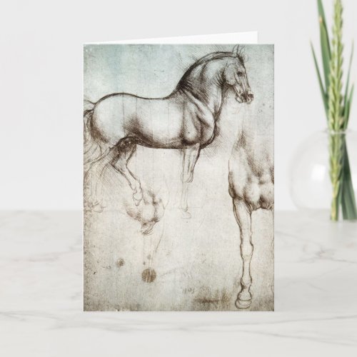 Da Vinci Horse Greeting Card