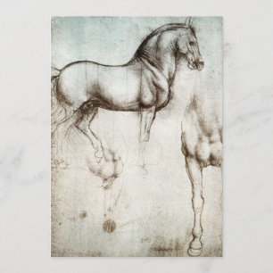 Da Vinci Horse Invitations