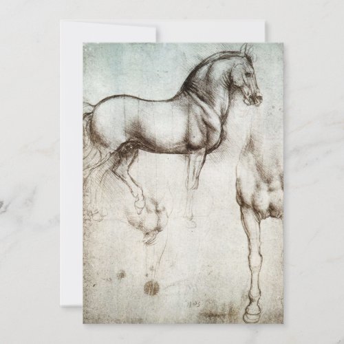 Da Vinci Horse Invitations